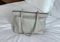 [Pre-order] Marshmallow Bag – Vegan Cactus Leather Shopper Tote (Grey Ivory)